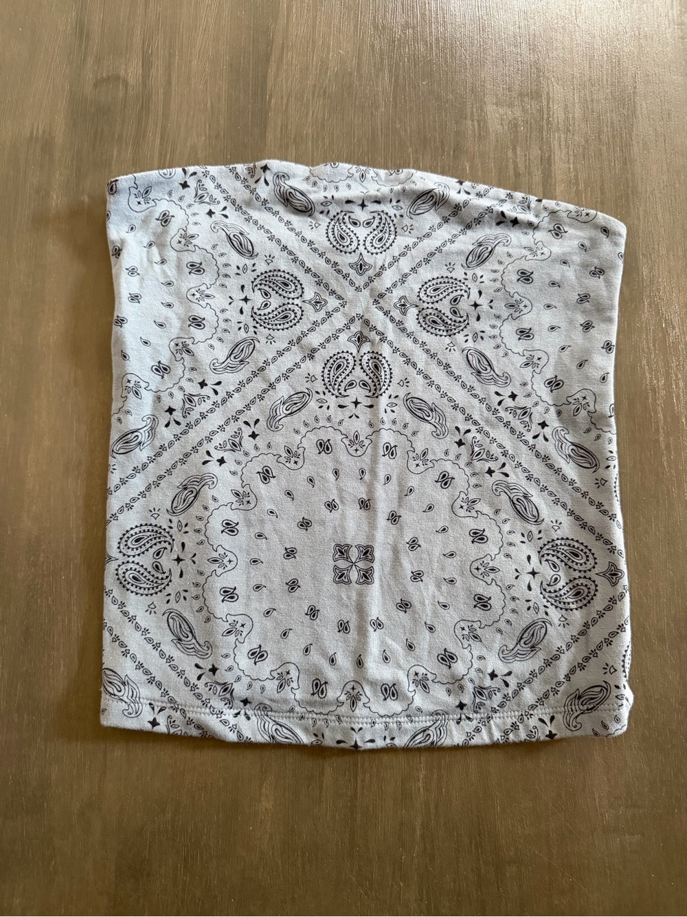 Wild Fable Blue Paisley Bandana Print Strapless Tube Top Size S
